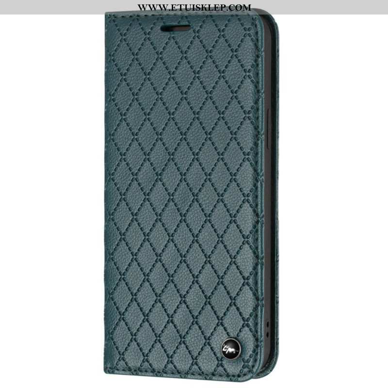 Etui Na Telefon do Poco X4 Pro 5G Etui Folio Diamenty Liczi Ze Sztucznej Skóry